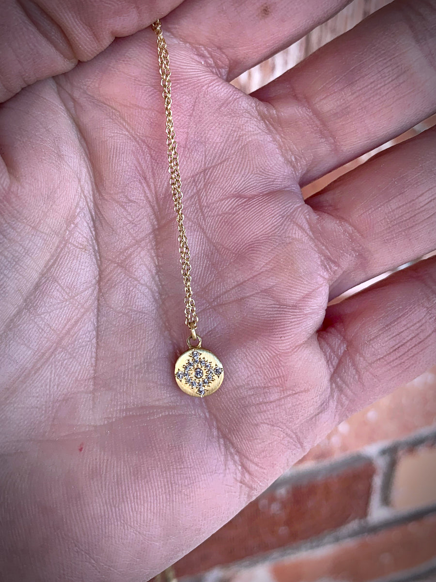 Dazzling Diamond and 18kt Gold Necklace RedWall Jewelry