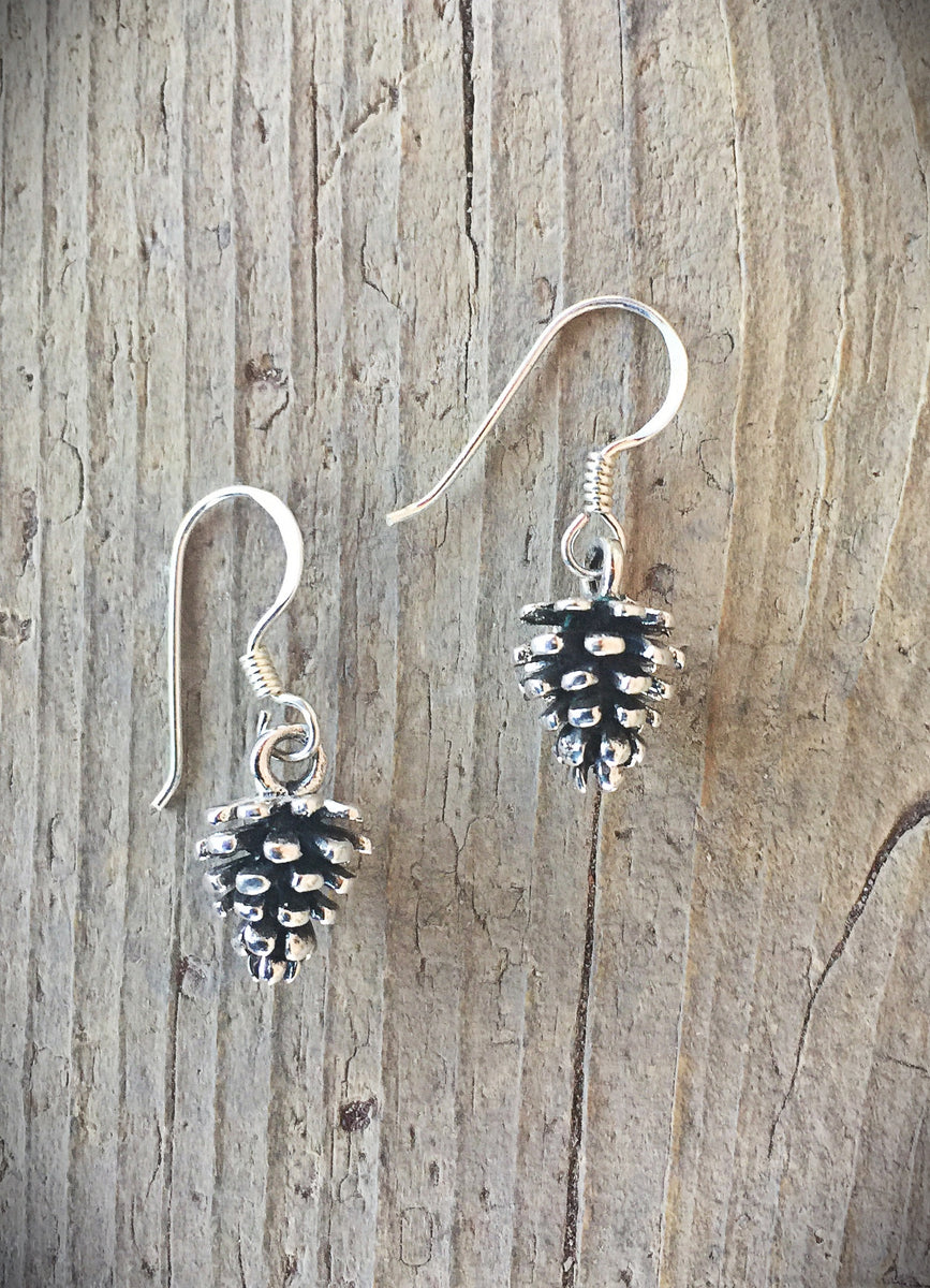 Pinecone Earrings RedWall Jewelry