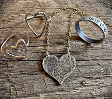 Hammered Heart Necklace