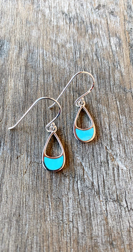 Open Turquoise Earrings