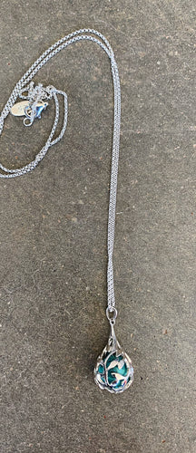 Turquoise Sphere Teardrop Necklace