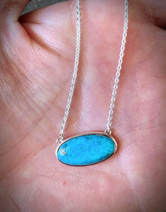 Oval Turquoise Necklace