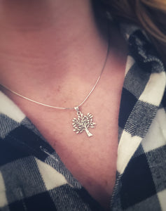 Sterling Silver Tree Necklace