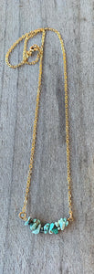 Turquoise Chip Necklace
