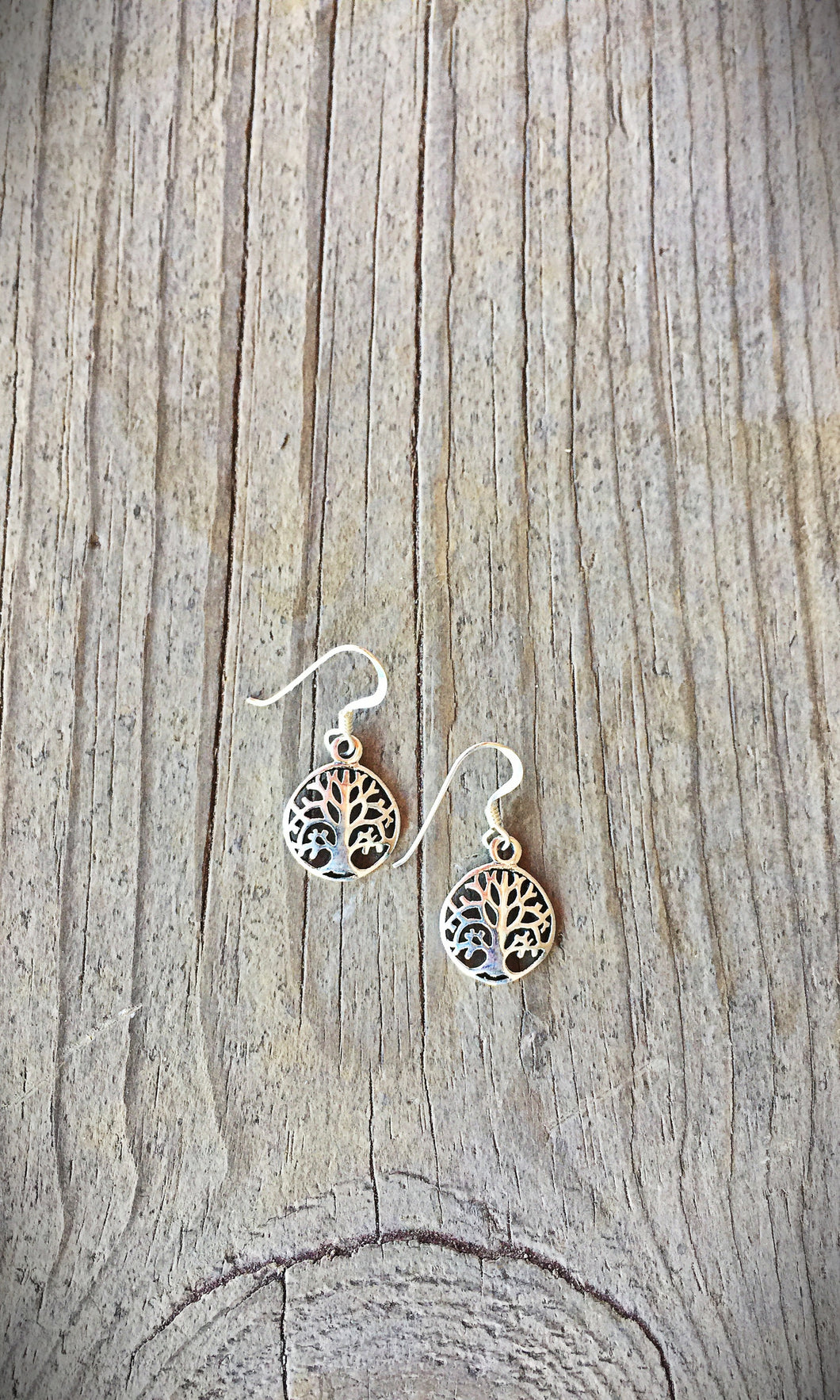 Silver Tree Earrings