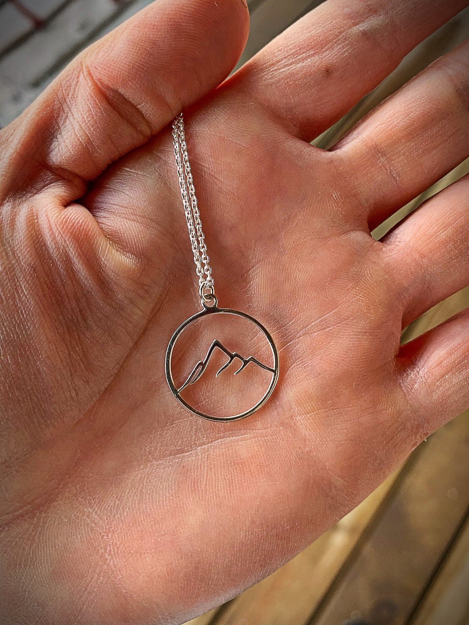 MOUNTAIN NECKLACE STERLING SILVER – THE MOONFLOWER STUDIO