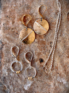 Gold Fill Disc Earrings